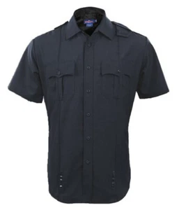 SPIEWAK SPDU10 HERREN LARGE MIKROFASER KURZARM DIENST REISSVERSCHLUSS HEMD DUNKELMARINE - Bild 1 von 7