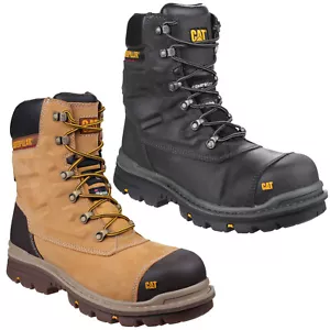 CAT Caterpillar Premier Safety Boots Mens Waterproof Industrial Leather Work - Picture 1 of 6