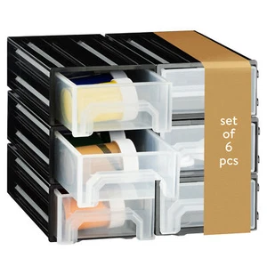 Porta Minuteria 6x Scomparti Cassettiera Officina Porta Attrezzi Porta Viti - Zdjęcie 1 z 6