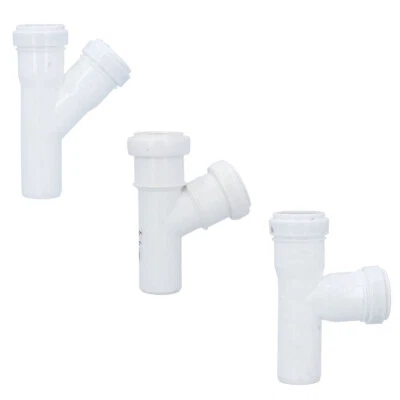 T-Stück Kunststoff HT-Rohr Installation Abwasser 32 mm Weiß Abzweig NEU - Bild 1 von 3