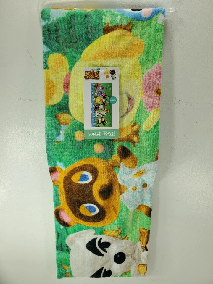 Animal Crossing Horizons Beach Towel 28 X 58 in 100 Cotton Nintendo