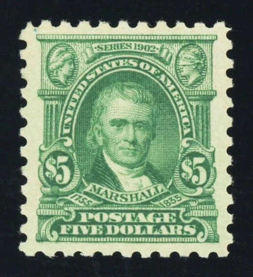 #480, $5.00 Marshall, XF-OG-NH, well-centered, 2024 PSE (graded 90, nh) - Image 1 of 1