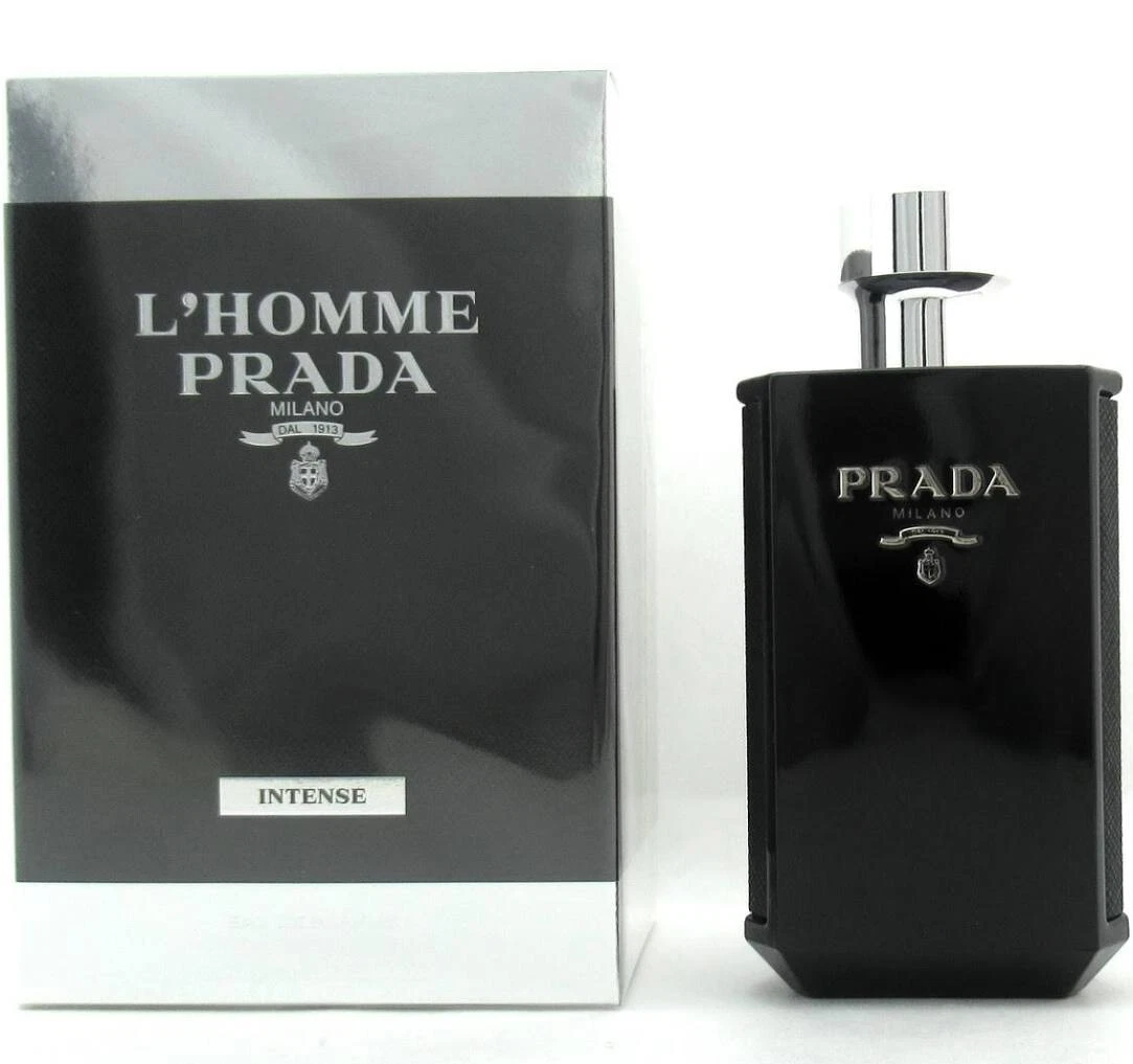 【新品未使用品】Prada L'Homme Intense 100ml L'Homme Prada Intense Eau de Parfum Masculino 100 ml : Amazon.com