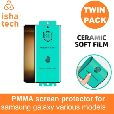 2x Ceramic Film Screen Protector For Samsung Galaxy S24 S23 S22 S21 S25 Ultra 5G - Image 1 of 4