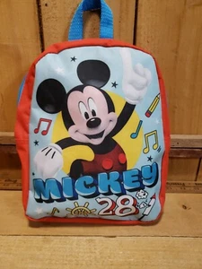 Disney Mickey Mouse 28 Backpack 10" Bookbag 2017 School Bag Red Blue  - Picture 1 of 7