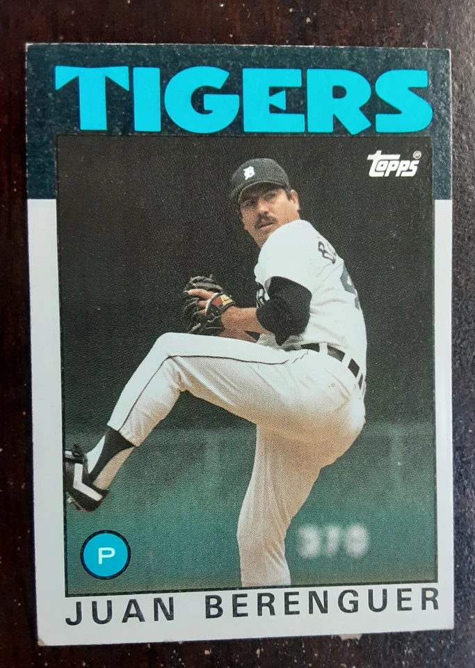 1986 Topps  #47  Juan Berenguer   Pitcher   Detroit Tigers  FREE shipping - Image 1 of 1