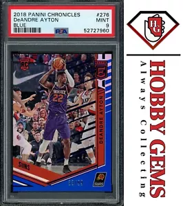 DEANDRE AYTON PSA 9 2018-19 Panini Chronicles RC Elite Blue #276 33/99 - Imagen 1 de 2