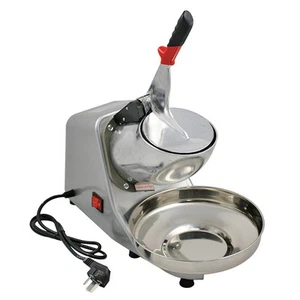 Ice Shaver Machine Ice Crusher Electric Snow Cone Maker Stainless Steel Shaving - Picture 1 of 3