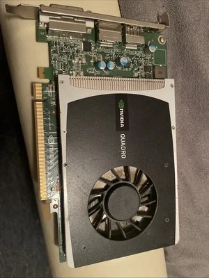 For HP NVIDIA Quadro Q2000D 1G PCIe2.1x16 GDDR5 DVI-I Graphics Card 680654-001 - Image 1 of 2