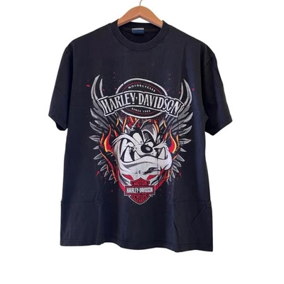 Harley Davidson Taz Looney Toons de colección “Live Hard, Be Free” reimpresión XL Foto 1 de 4