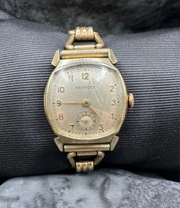 Hampden Vintage Deco Ladies Swiss Mechanical Wrist Watch RUNS - Picture 1 of 4