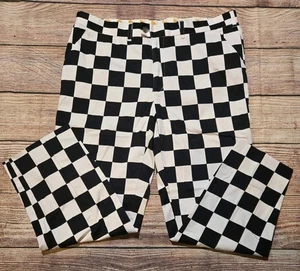 Loudmouth Golf Herren 42x32 schwarz/weiß karierte Hose Chinohose John Daley - Bild 1 von 9