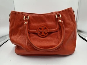 Tory Burch Hobo Schultertasche Amanda Orange Leder - Bild 1 von 7