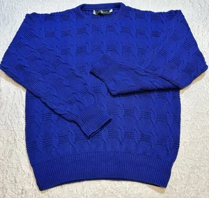 Vintage Hunt Club Pullover royalblau Damen XL Zopfmuster - Bild 1 von 12