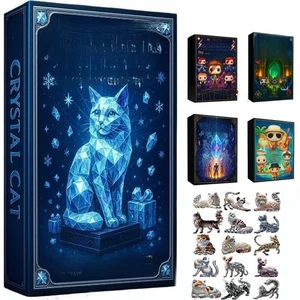Crystal Cat Adventskalender 24-tägiger Weihnachtscountdown-Kalender Blindbox DE - Bild 1 von 86