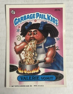 1987 Topps Garbage Pail Kids Series 7 #251b Valerie Vomit - Image 1 of 2