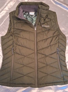 Columbia Omni Heat Women's Olive Green Vest XL - Picture 1 of 8