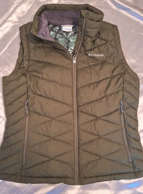 Columbia Omni Heat Women's Olive Green Vest XL - Image 1 of 4