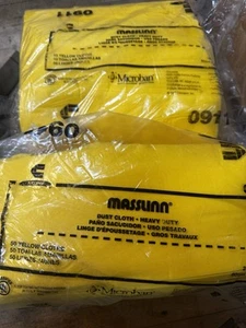 Masslinn behandelte Staubtücher 24" x 24" gelb Microban antimikrobiell (100 EA) - Bild 1 von 3