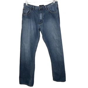 Sean John Straight Leg Loose Fit Dunkelblau Waschung Herren Jeans 36 X 32 - Bild 1 von 9