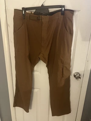 Pantalones Prana Zion Slim Fit II Elastizados Marrón Sepia Pierna Recta 42/30 Foto 1 de 4