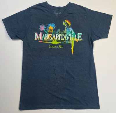 Margaritaville Jamaica W.I. V neck Tee T-shirt Ladies M Jimmy Buffet's - Image 1 of 4