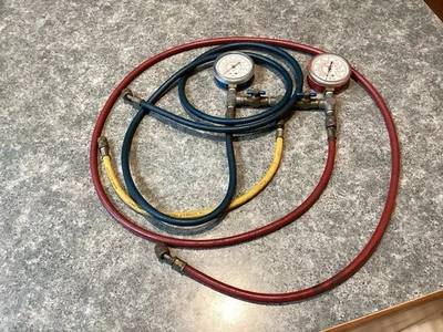 Juego de mangueras y mangueras ROBINAIR HVAC AC R-22 R-502 R-13 con accesorios de latón Foto 1 de 4