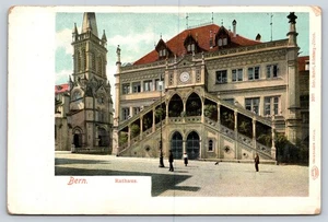 Postal vintage del ayuntamiento de Berna Suiza Berna - Imagen 1 de 2