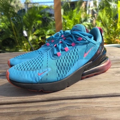 Nike Air Max 270 South Beach Men's Size 8.5 Blue Shoes Sneakers BV6078-400 - Image 1 of 4