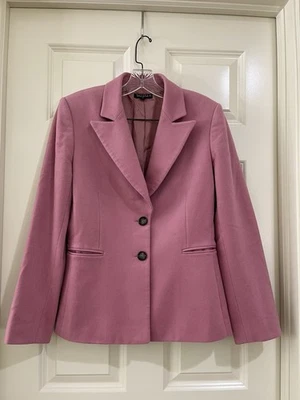 Blazer tahari mujer 100% cachemir rosa talla 6 Foto 1 de 4