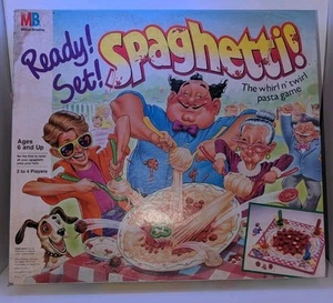 Vintage READY! SET! SPAGHETTI! 1989 Milton Bradley Board Game 100% Complete Read - Picture 1 of 3