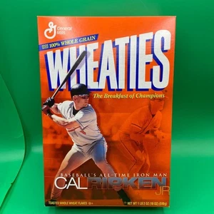 Cal Ripken Jr Wheaties Cereal Box 18 oz. Orioles Iron Man New - Picture 1 of 10