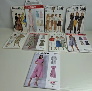 9 New Look Misses Dresses Sewing Pattern 4585 Butterick Skirt 6862 6655 p966 - Picture 1 of 11