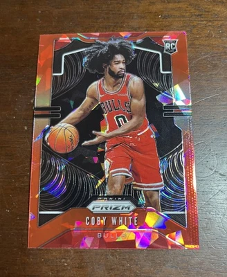 Panini Prizm Rookie Red Ice Prizm Coby White #253 Rookie RC 2019-20 Foto 1 de 2