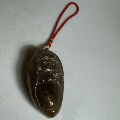 Ágata fina tallada china BUDDHA Foto 1 de 4