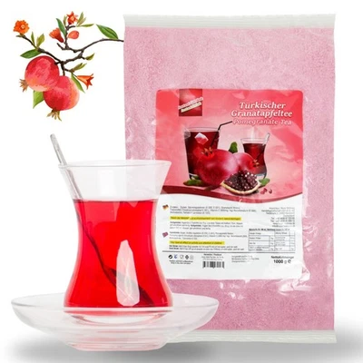 Türkischer Granatapfeltee 1 kg grobkörnig Pulver im Beutel Instanttee Tee - Bild 1 von 4