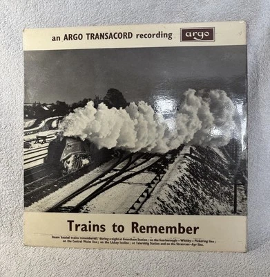 Argo Transacord LP Trains to Remember ZDA48 12” Vinyl  Excellent Condition Foto 1 de 4