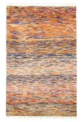 Винтажный традиционный шерстяной ковер ручной вязки 5 футов 0 дюймов x 7 футов 8 дюймов - Изображение 1 из 4