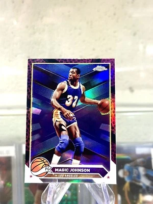 2023-24 Topps Chrome Basketball Magic Johnson SSP  Color Match 🎨 LA Lakers HOF - Image 1 of 2