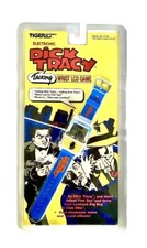 DISNEY DICK TRACY 1990 ELECTRONIC TALKING LCD VIDEO GAME WATCH BY TIGER RARE !!!