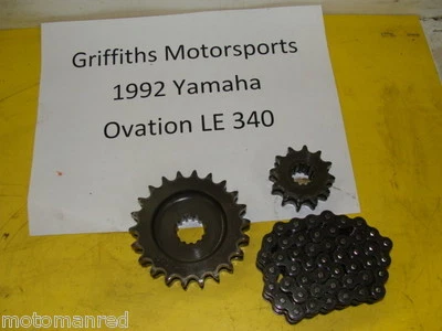 92 YAMAHA OVATION 340 89E LE CS340E 93 94? TRACK DRIVE CHAIN GEARS SPROCKETS - Изображение 1 из 4