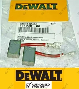 2PCS GENUINE DEWALT CARBON BRUSH DW702 DW703 DW706 DW708 DW718 DWS780 381028-08 - Picture 1 of 7