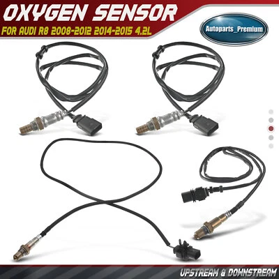 4x sensores de oxígeno O2 aguas arriba y aguas abajo para Audi R8 2008-2012 2014-2015 4,2 L Foto 1 de 4