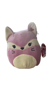 Squishmallow Valentine’s Day - 8” Lenaya The Fox - Super Soft Pink Purple Plush - Picture 1 of 3