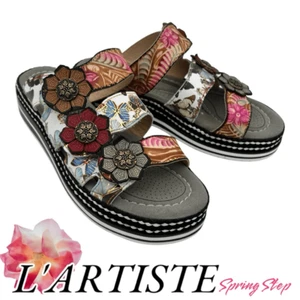 NWOT L'Artiste by Spring Step Women's Naomi Platform Slide Sandal Size 40 - Picture 1 of 10