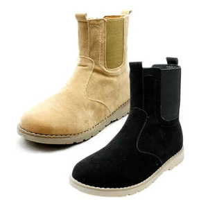 CHILDRENS KIDS BOYS GIRLS CHELSEA BOOTS FLAT SLIP ON ANKLE BOOTS - Picture 1 of 9