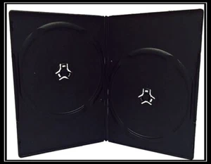 100 NEW Premium Quality 7mm Black Slim DVD Case D7DDBLK-PREM-2P - Picture 1 of 1