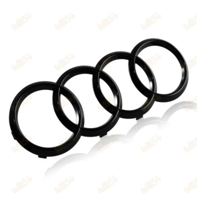 Anillos negros Audi parrilla capó delantero A1 A3 A4 S4 A5 S5 A6 S6 SQ7 TT SC insignia emblema Foto 1 de 4