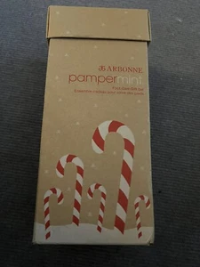 Arbonne Pampermint 3-piece Foot Care Gift Set- Foot Scub/cream/socks New 8oz/4oz - Picture 1 of 2