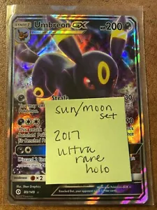 Umbreon GX 80/149 - Sun & Moon Base - Ultra Rare Pokemon Card - Picture 1 of 7